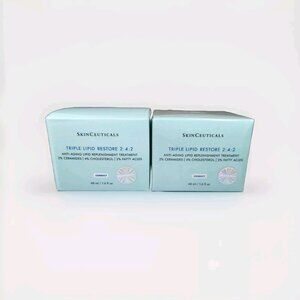2 Pk SkinCeuticals Triple Lipid Restore 1.6 oz Face Cream Sealed 100% Skin Care